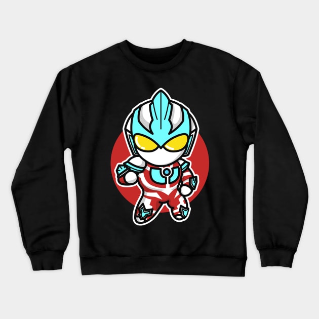 Ultraman Ginga Chibi Style Kawaii Crewneck Sweatshirt by The Toku Verse